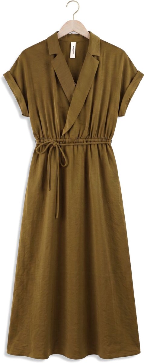 Beaumont Jordyn Dress Dames - Jurk - Olijf - Maat 38