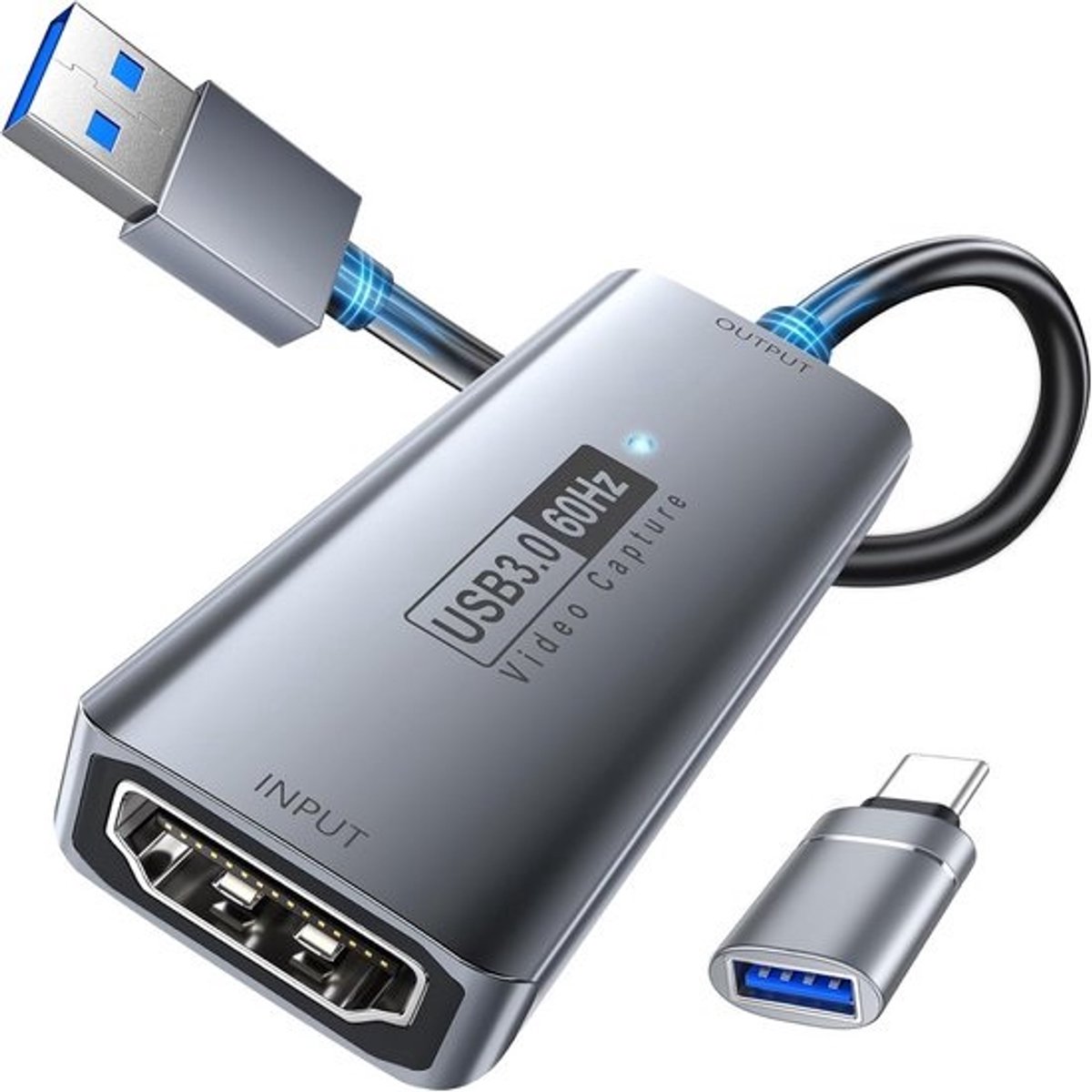 4K HDMI Video Capture Card - USB 3.0 1080P 60FPS Audio Video Opnamekaart voor Gaming, Streaming, Videoconferenties, Onderwijs en Uitzendingen