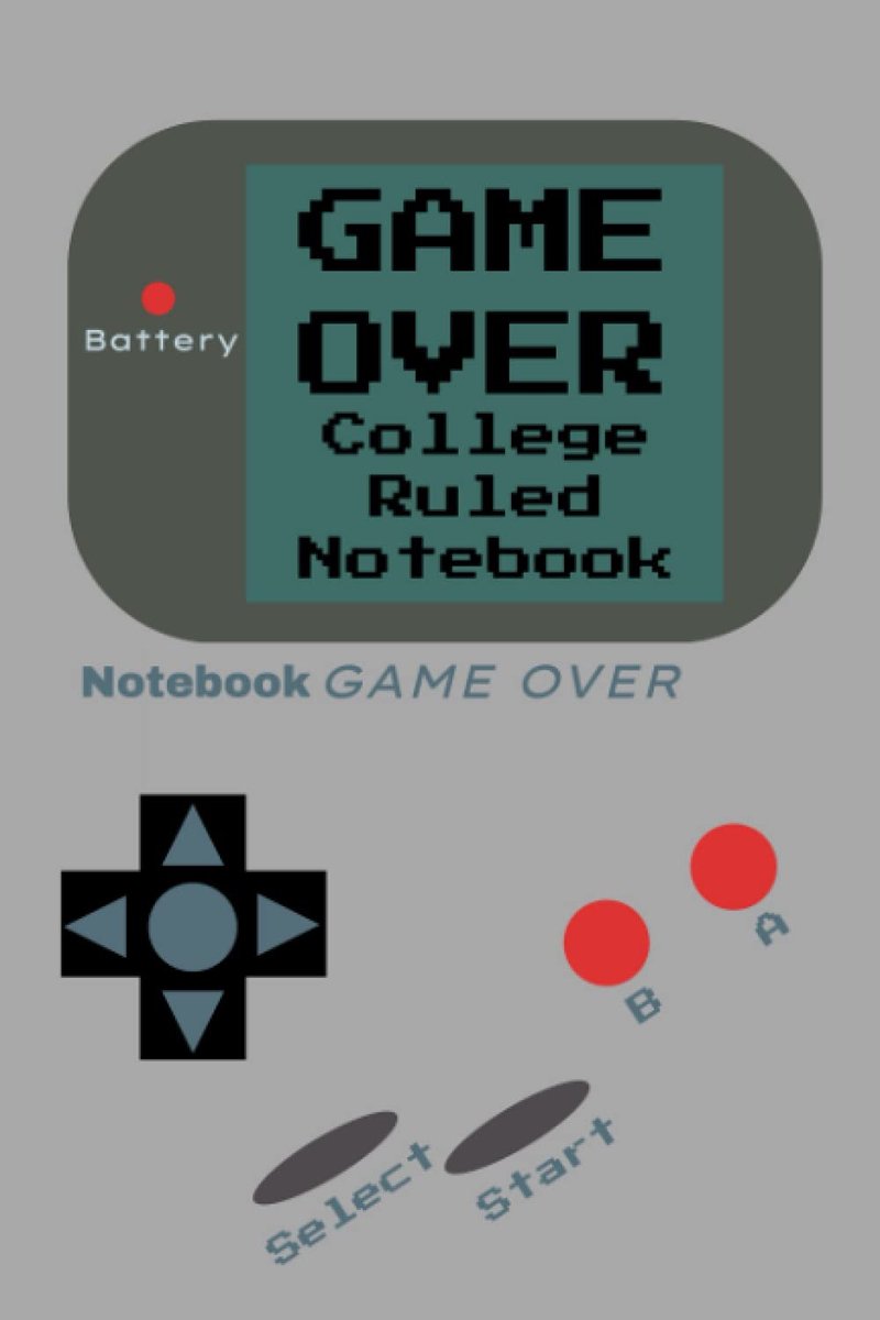 GAME OVER: College Ruled Notebook - ShopVlot