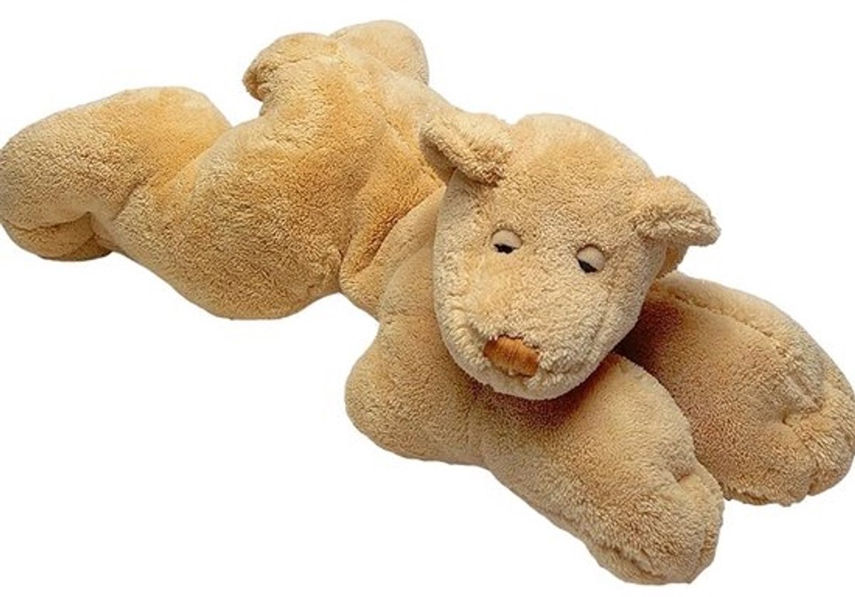 Grote Liggende Knuffelbeer Zacht Pluche Dier XL Babyspeelgoed Cadeau 28 cm
