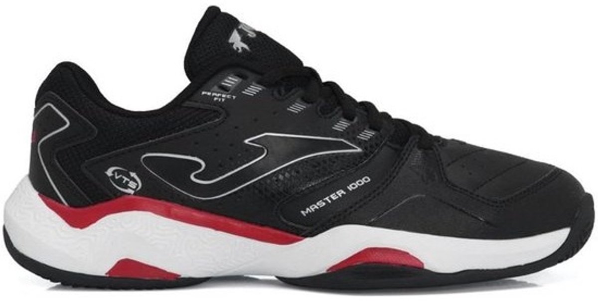 Padel Schoenen Heren Zwart Rood - Comfortabele Sportschoenen voor Padelracket Spelers