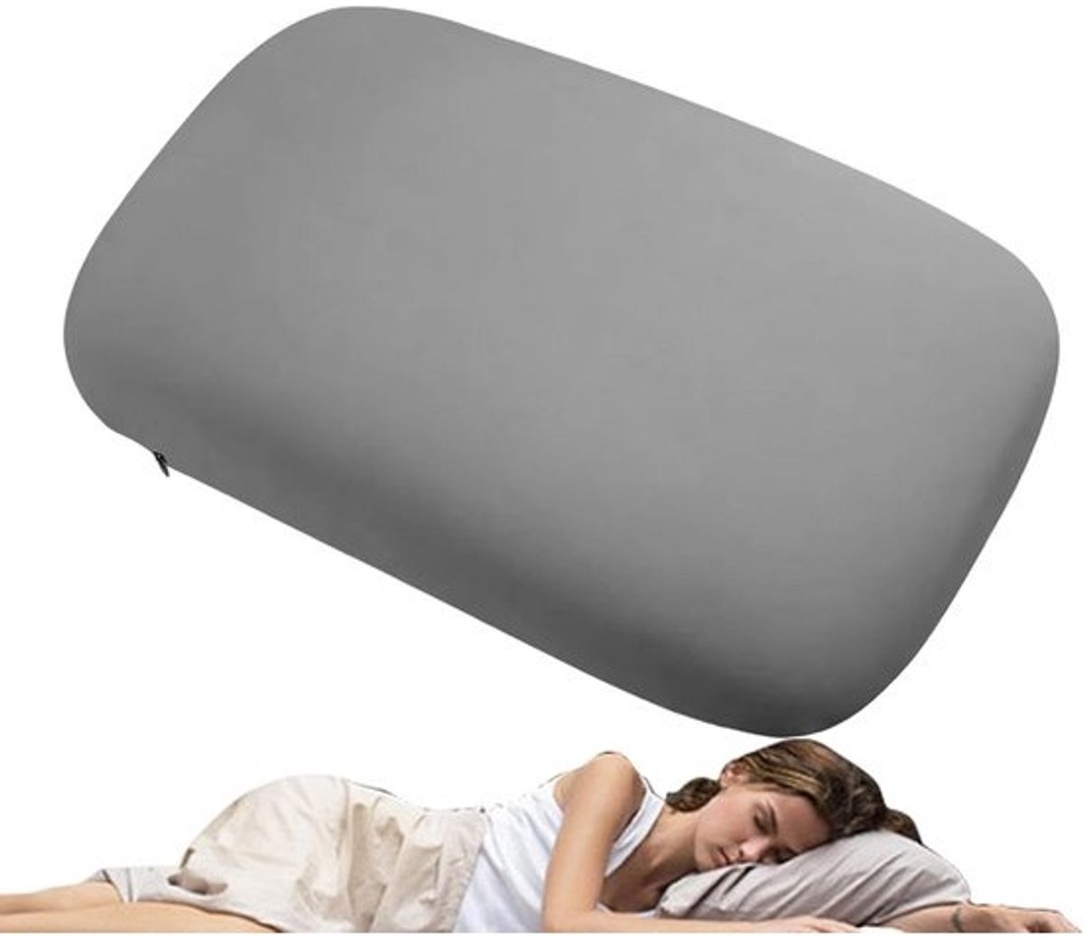 Kampeerkussen | Ergonomische hoofdsteun | Opvouwbaar draagbaar ergonomisch kussen met traagschuim, ademend, zacht, compact, gemakkelijk mee te nemen voor vluchten, wandelen, rondleidingen, warm