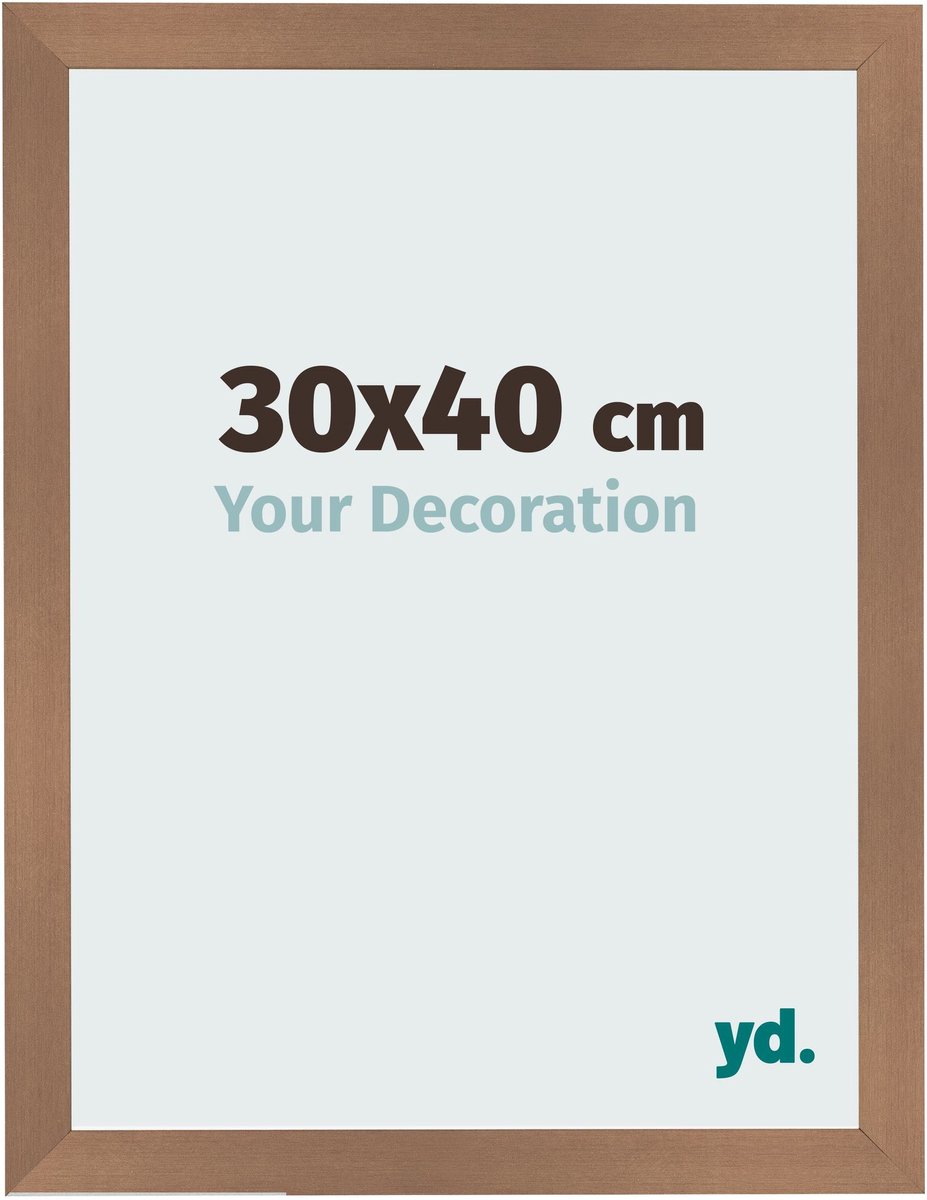 Your Decoration - Fotolijst 30x40 cm - MDF - Koper Decor - Bologna