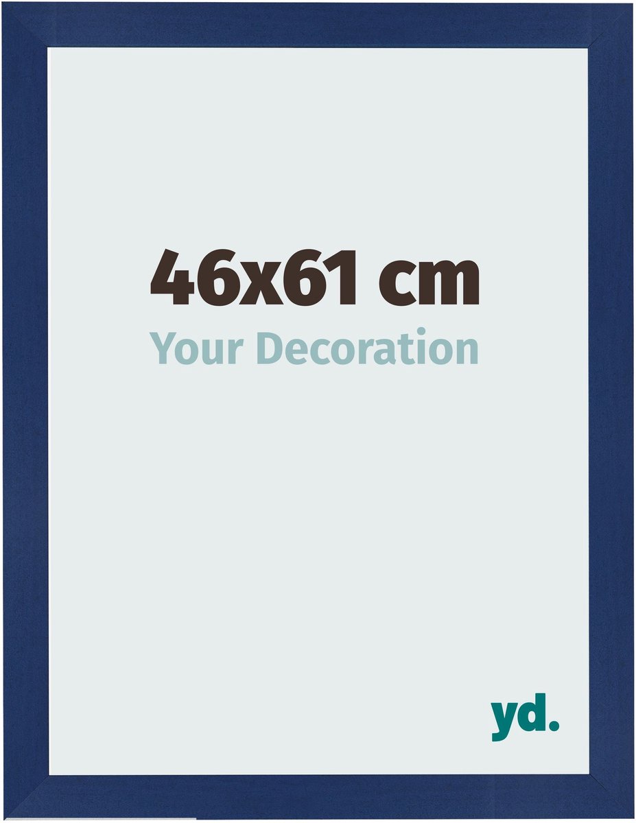 Your Decoration - Fotolijst 46x61 cm - MDF - Donkerblauw Geveegd - Bologna