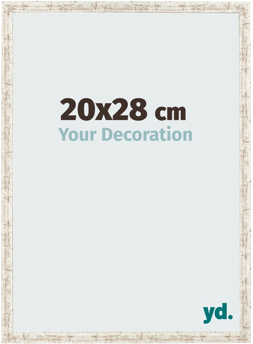 Your Decoration - Fotolijst 20x28 cm - MDF - Wit Vintage - Bologna