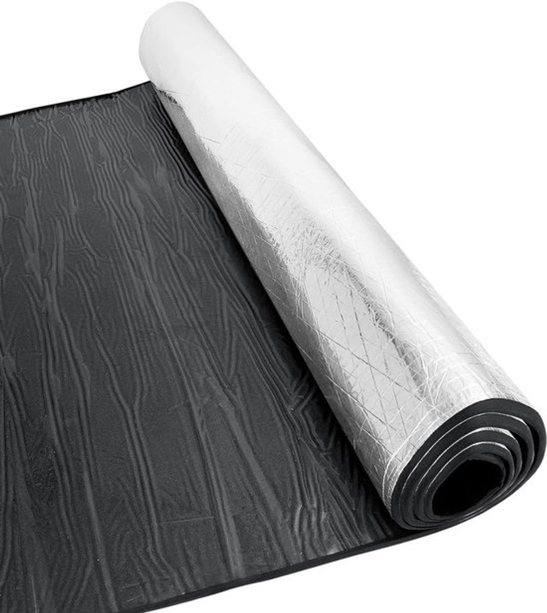 Isolatieplaat 7 mm met Aluminium, Zelfklevende Isolatiefilm voor Zolder, Vloer en Wand, 32 cm x 10 m, Energiezuinig en Geluidsisolatie