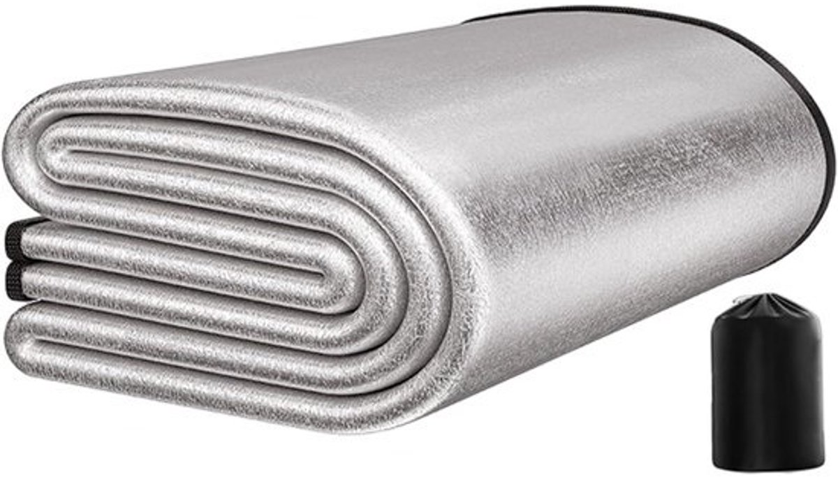 Kampeer Slaapmat - Isolerend Kampeer Kussen - Outdoor Slapen - Waterdichte Isolatie - Queensize 150x200cm - Zilver
