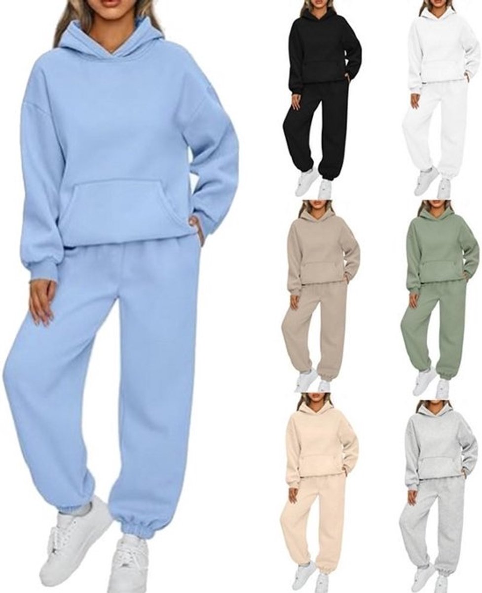 Dames vrijetijdspak met capuchon en lange mouwen - Elegante en stijlvolle hoodie