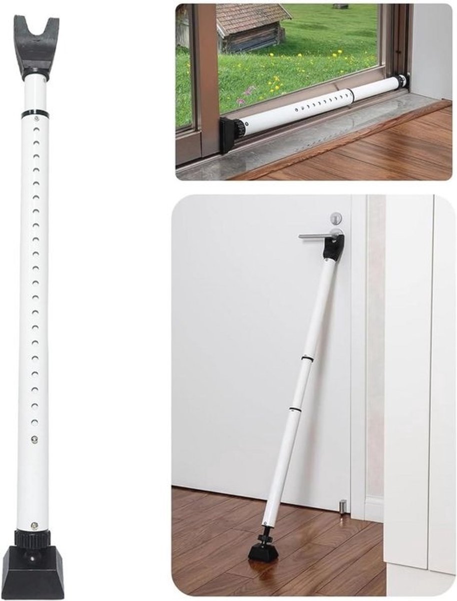 Verstelbare Deur Beveiligingsbar voor Schuifdeuren - Antislip en Telecopisch