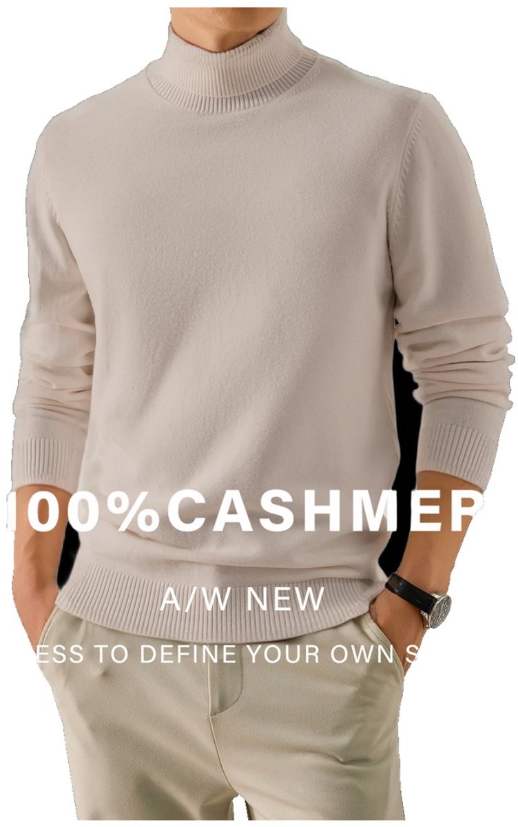 Currero Cashmere Sweater Heren Sweaters Sweatshirt Hoodie Warme Trui Pullover Jumper Crewneck Vest Bloembeige