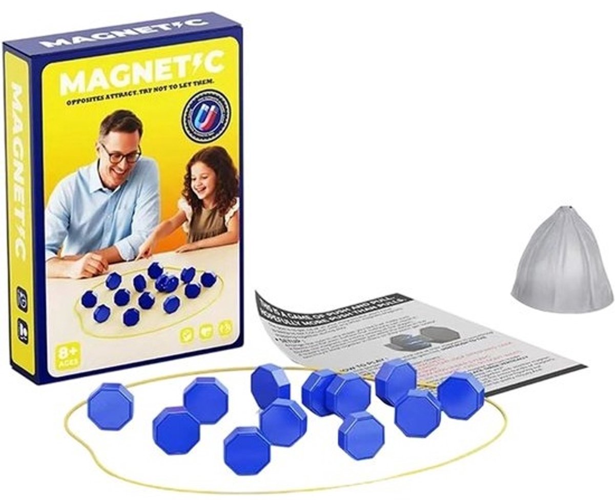 Magnetisch Schaakspel - Reisspel Bordspel - Draagbaar Kamperen - Inclusief Puzzel Spel - 20-40 Stenen