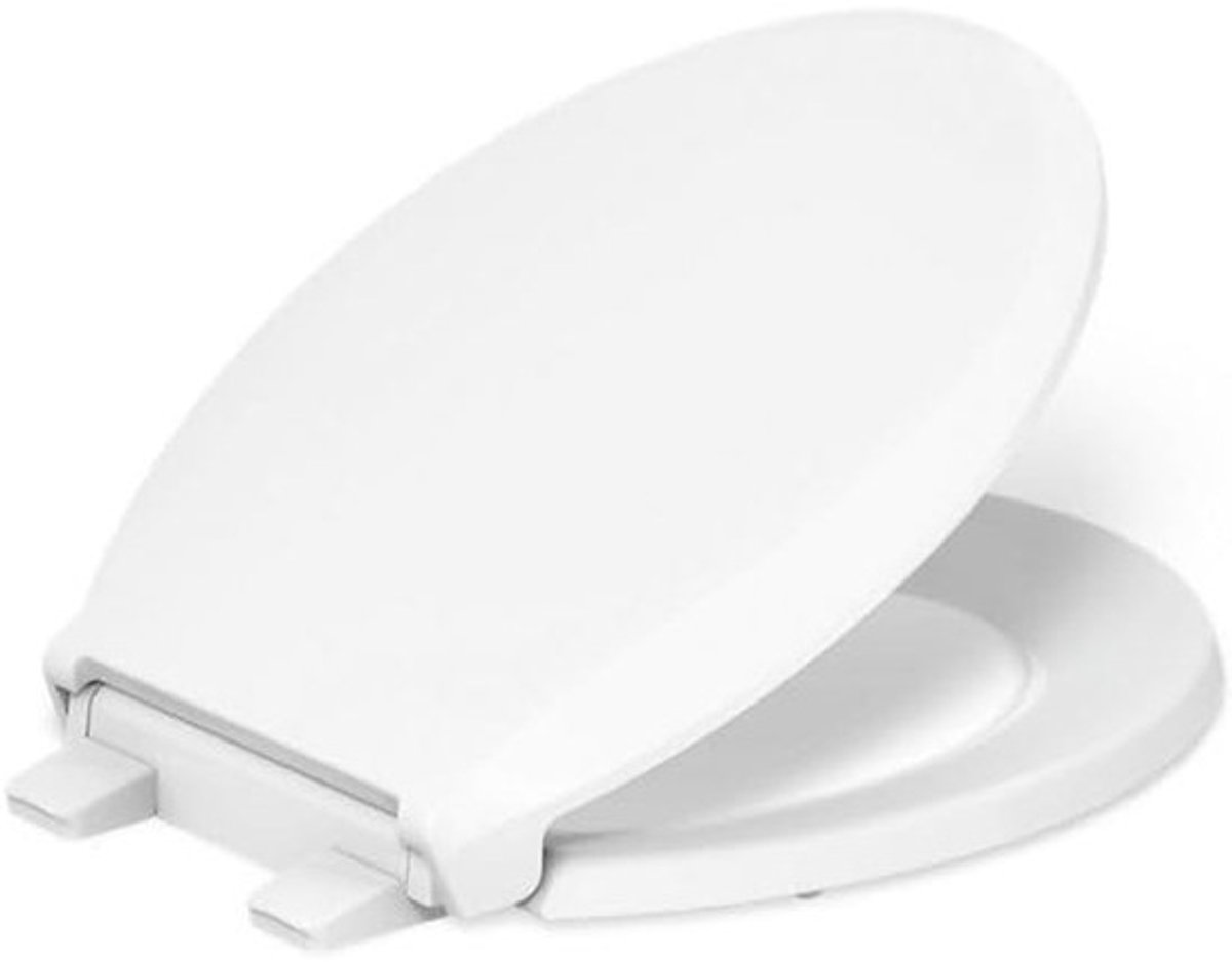 Toiletzitting - Zitting WC - Badkamer Upgrade - Stil Sluitend Mechanisme - Ronde Pasvorm - Gebroken Wit
