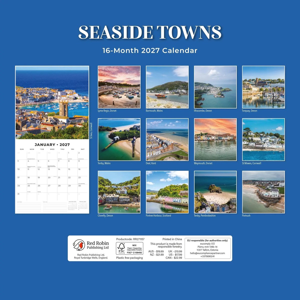 Seaside Towns Kalender 2027
