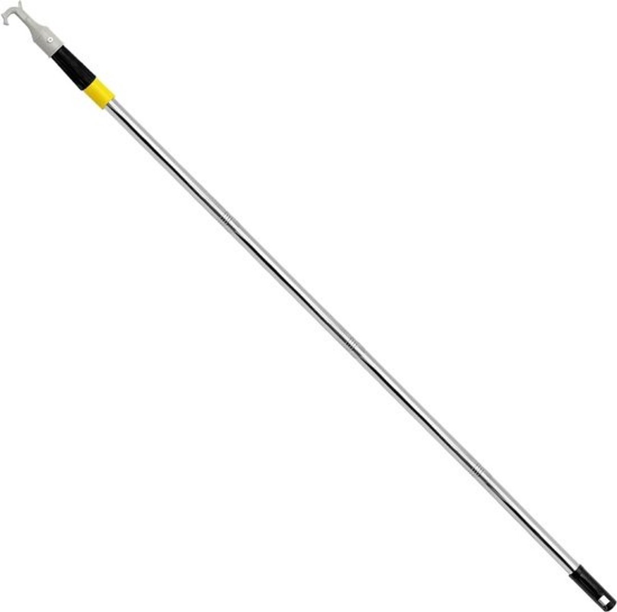 Telescoopstang Zolder - Hakenstang Set - Dakramen Openen - Vierdelige Constructie - 120 cm Lengte - Grijs