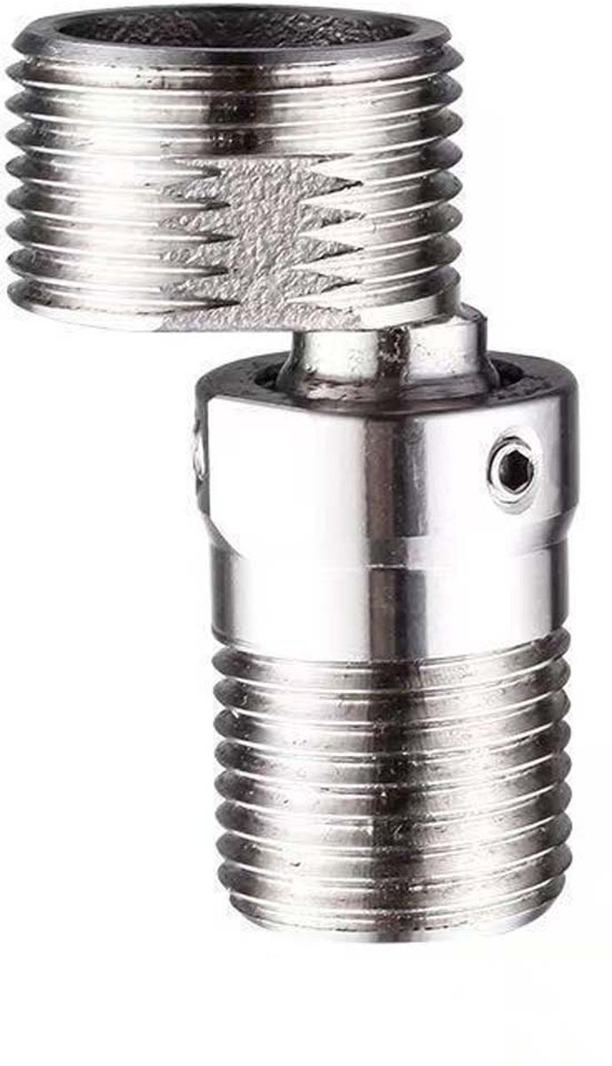 5cm Verstelbare RVS Draaibare Kogelgewricht Elleboog Connector voor Douchekraan