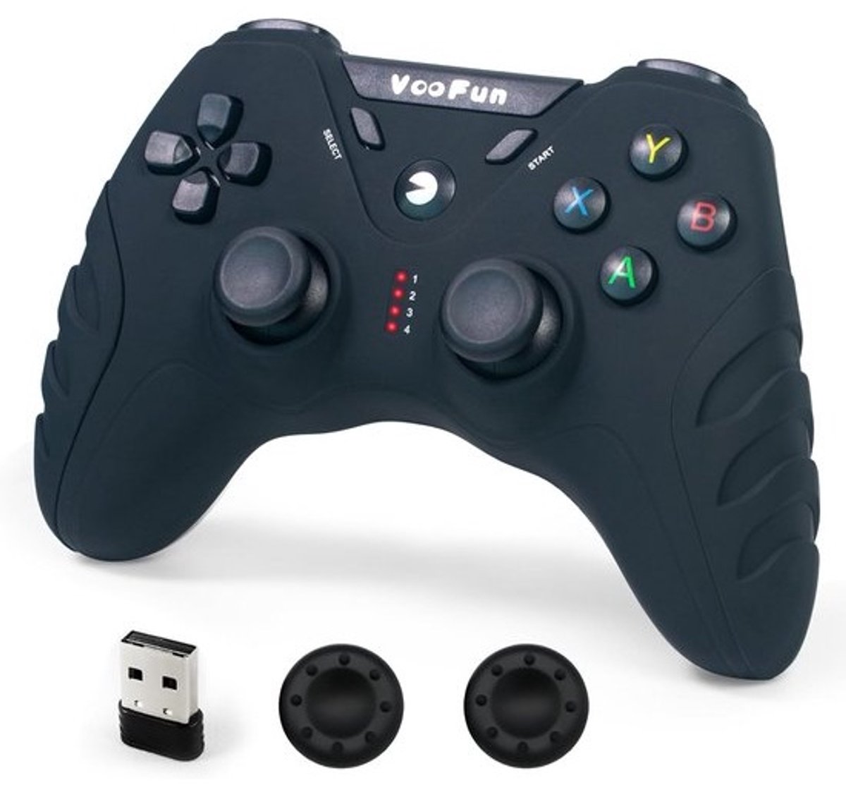 Draadloze Gamecontroller voor PC, PS3 en Android met 2.4G Ontvanger en Dubbele Vibratie