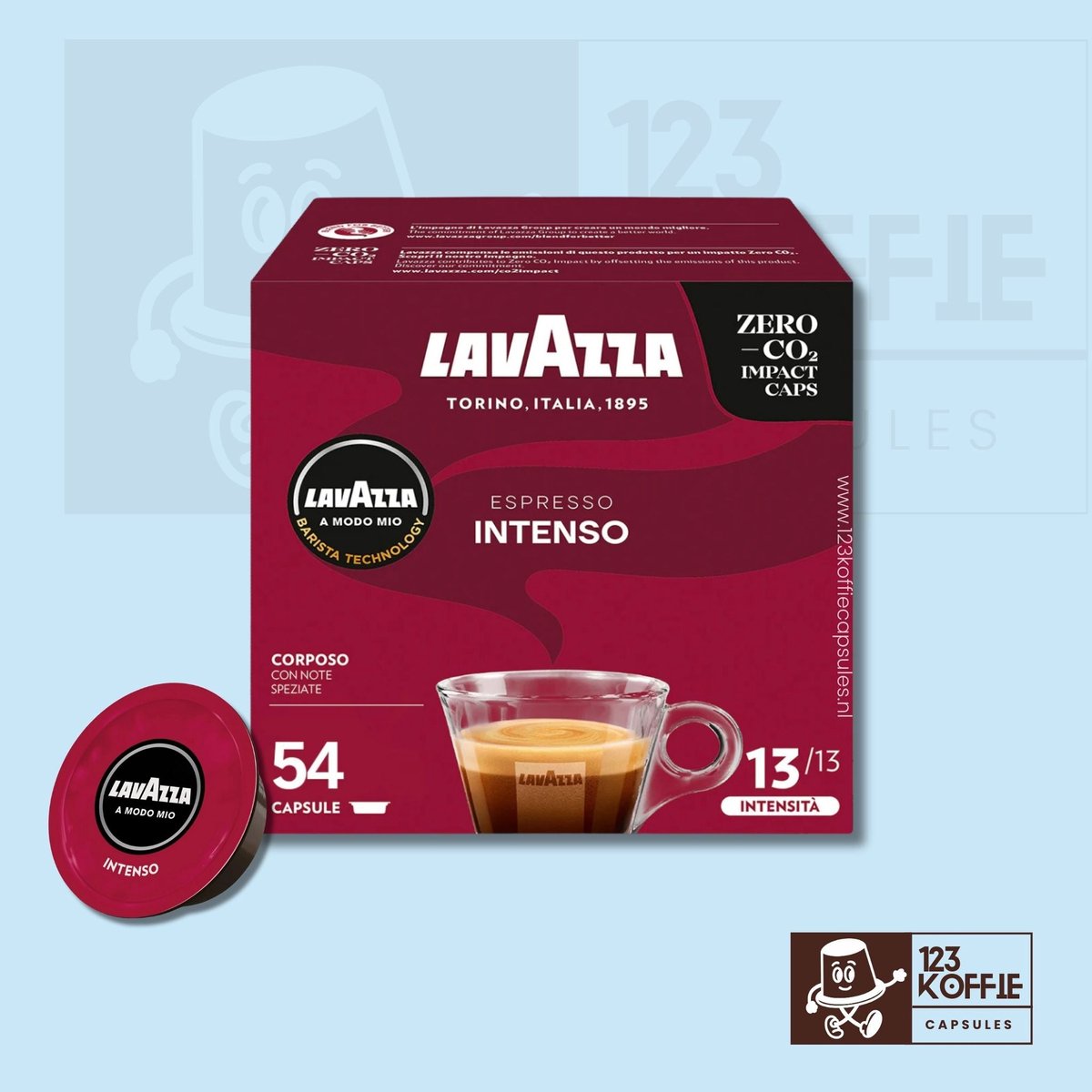Lavazza A Modo Mio Intenso Koffiecapsules 54 stuks