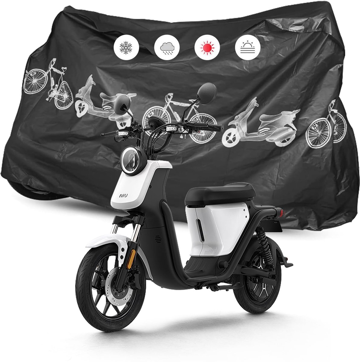Motorhoes - Waterdicht en weerbestendig - Voor motor, brommer en scooter