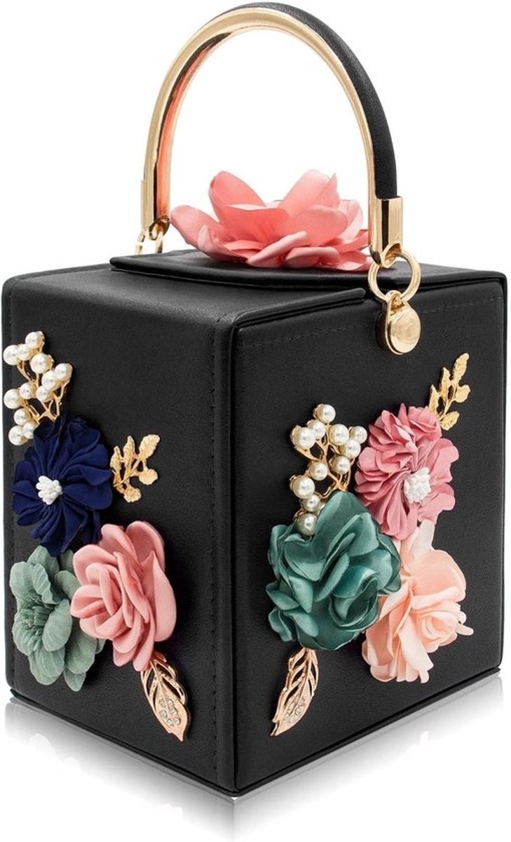 Elegante Bloembak Avondtas voor Vrouwen - Ideaal voor Bruiloften en Speciale Evenementen