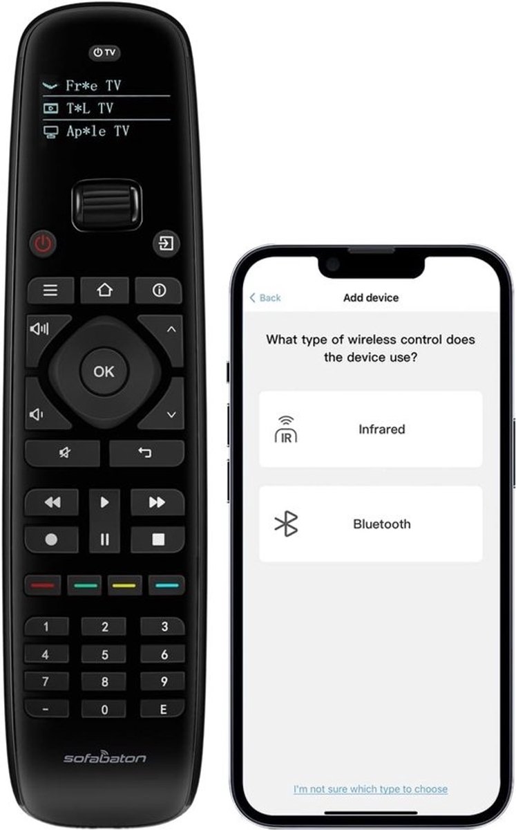 Universele Afstandsbediening met App voor TV, Soundbar en Meer | Lange Afstand & Verlichte Knoppen