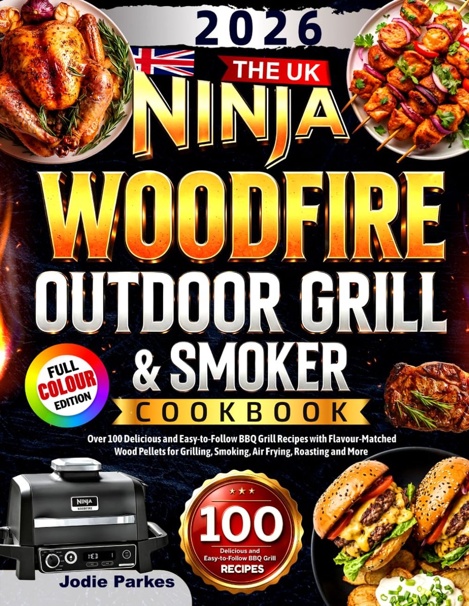 SnelShoppen - UK Ninja Houtvuur Buitengrill & Rookboek: Meer dan 100 Heerlijke en Eenvoudige BBQ Grill Recepten met Smaak-gepaste Houtpellets voor Gri