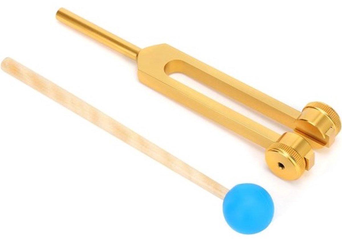 Stemvork 136.1HZ - Medische Stemtuning en Geluidstherapie Set met Hamer