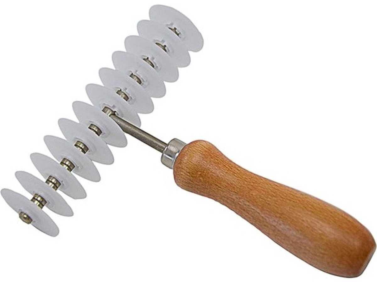 Deegwieltje - Snijgereedschap - Bakken Gebak - Instelbare dikte - 180 Gram - Wit