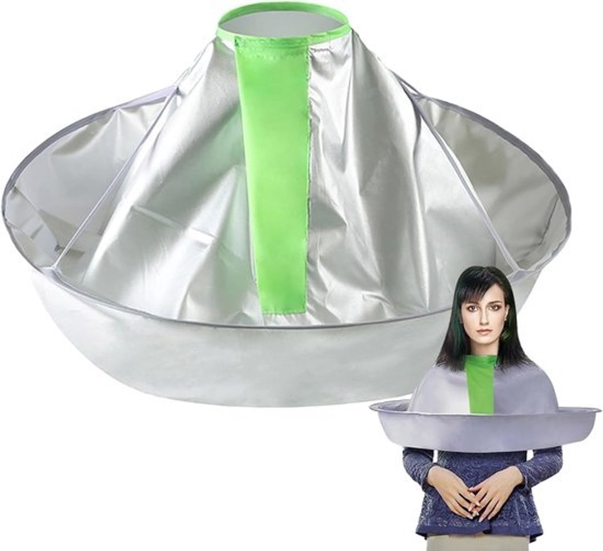 Kapperscape Volwassenen - Kapmantel Haar - Kleding Beschermen - Opvouwbaar Waterdicht - Diameter 60cm