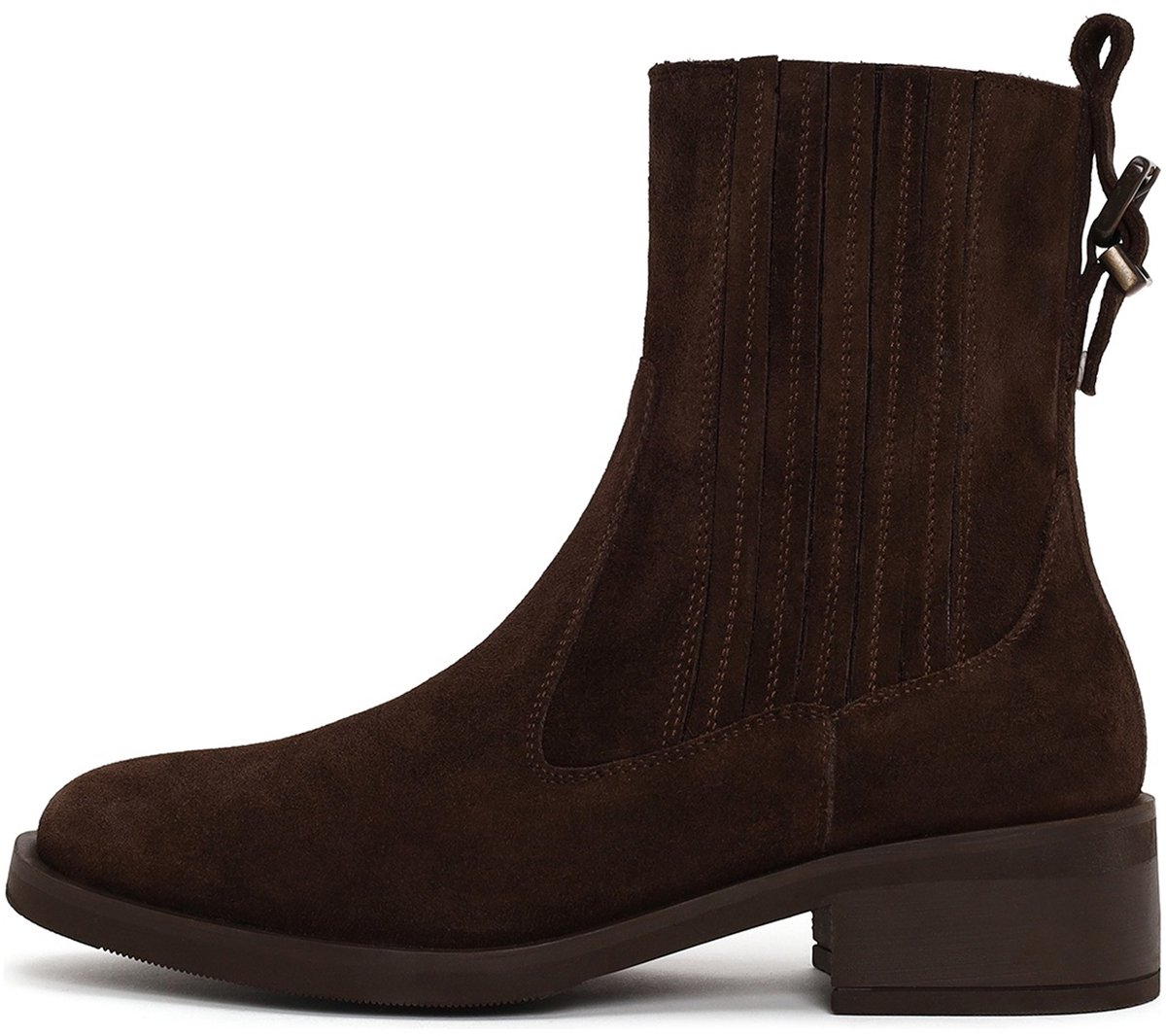 DERIMOD Chelsea Boots Met Lage Hak Leren Chelsea Boots Met Lage Hak