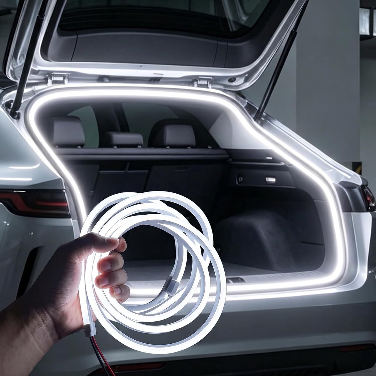 4 meter witte LED verlichting voor auto kofferbak - universele interieurverlichting en decoratie voor voertuigen