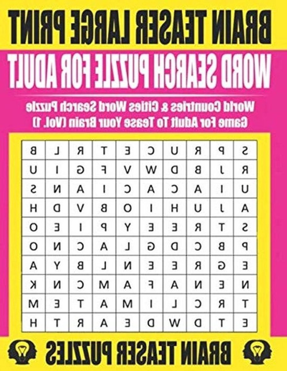 Woordzoeker Puzzelboek - Zoek de Woorden - Hersenen Trainen - Grote Letters - 21.59 x 27.94 cm - Niet gespecificeerd