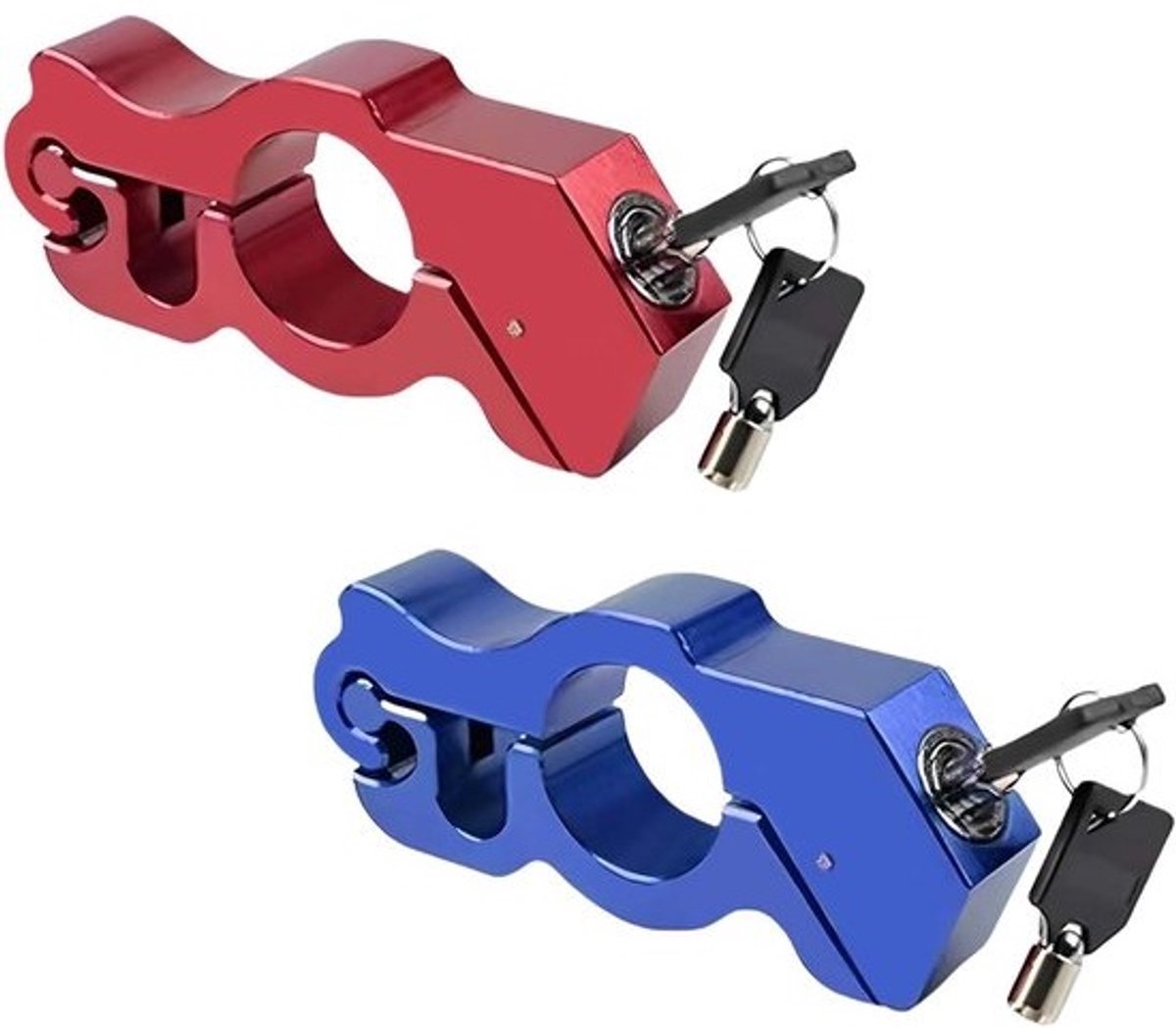Universeel Motorfiets Slot - 2 stuks Anti-diefstal Handvat en Remslot