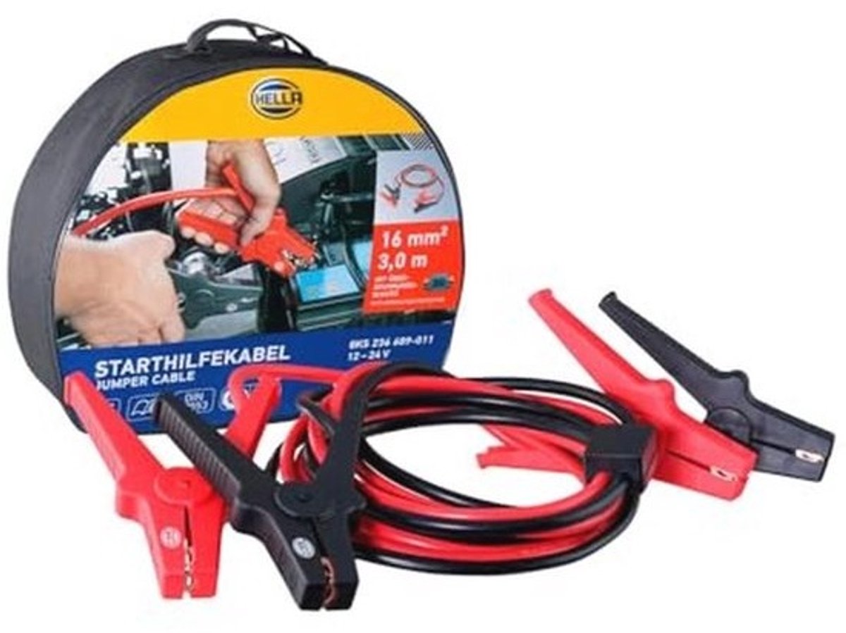 Startkabels 12/24V - 220A - 3m met overspanningsbeveiliging