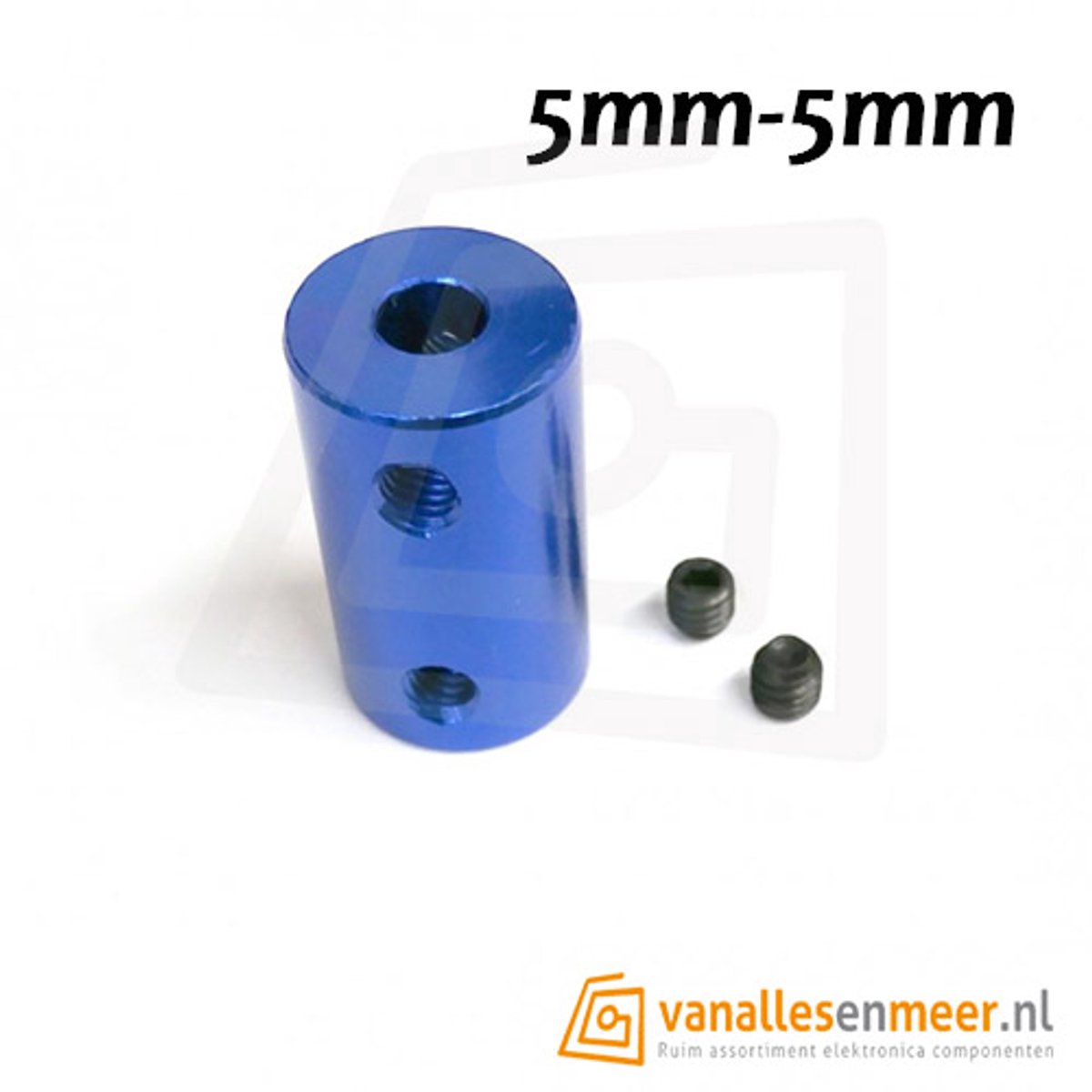 Vaste Motorkoppeling 5mm naar 5mm CNC 25mm Lang 14mm Diameter Starre Askoppeling