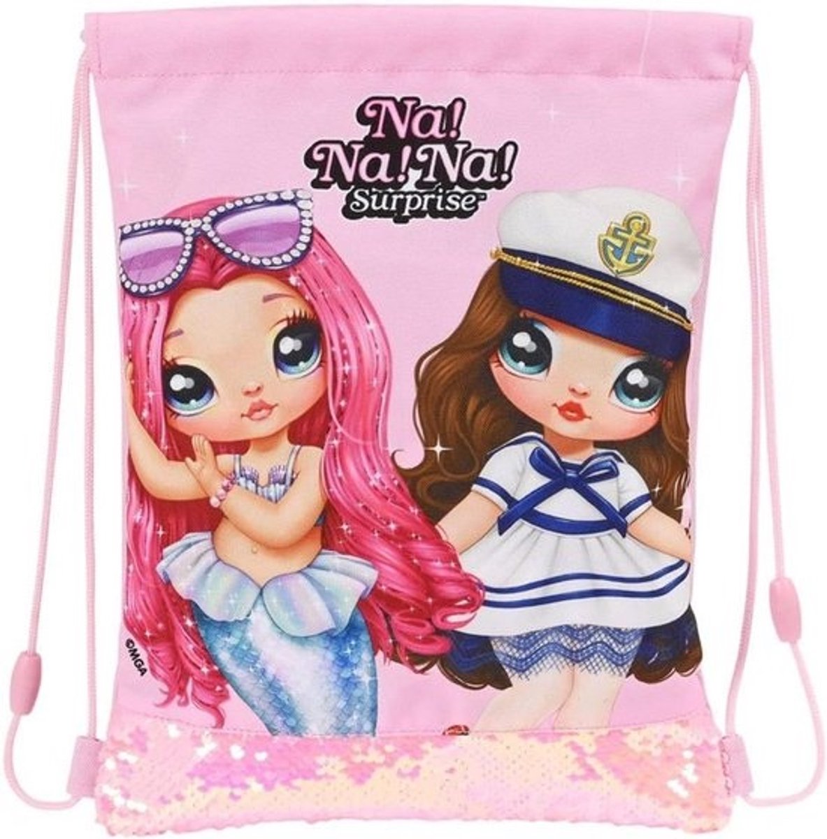 Voetenzak Junior Platte Vorm Nanana Sparkles Meerkleurig