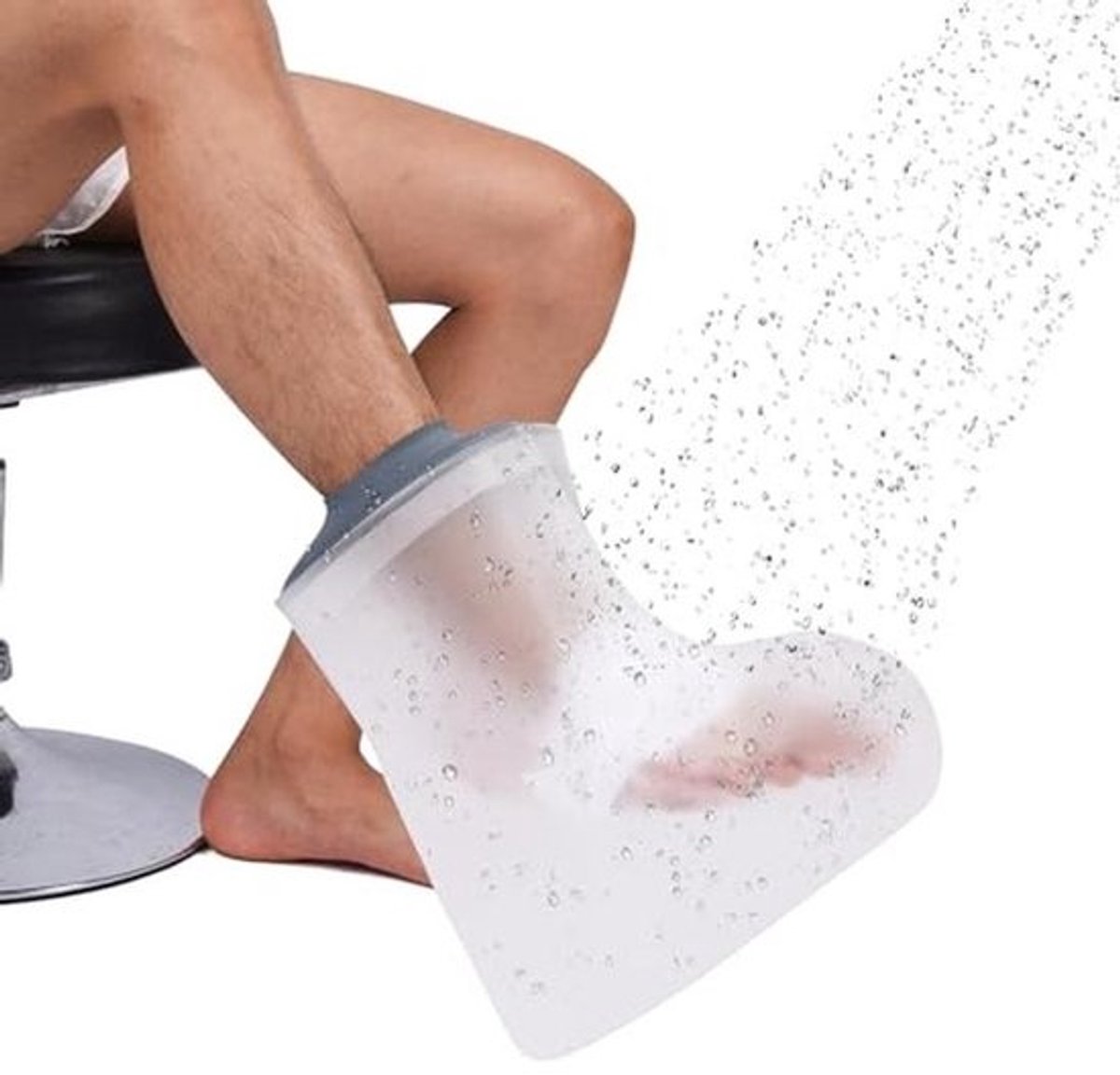 Waterdichte voetafdekking voor douche en voetchirurgie - Herbruikbaar en comfortabel