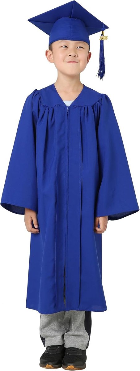 Afgestudeerde Gown voor Kinderen met Cap en 2020 Tassel Set - Perfecte Outfit voor Ceremonies en Feesten