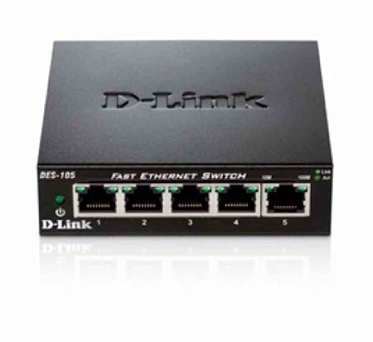 Netwerk Switch - Ethernet Hub - Snel Internet - 5 Poorten - Compact Ontwerp - Zwart