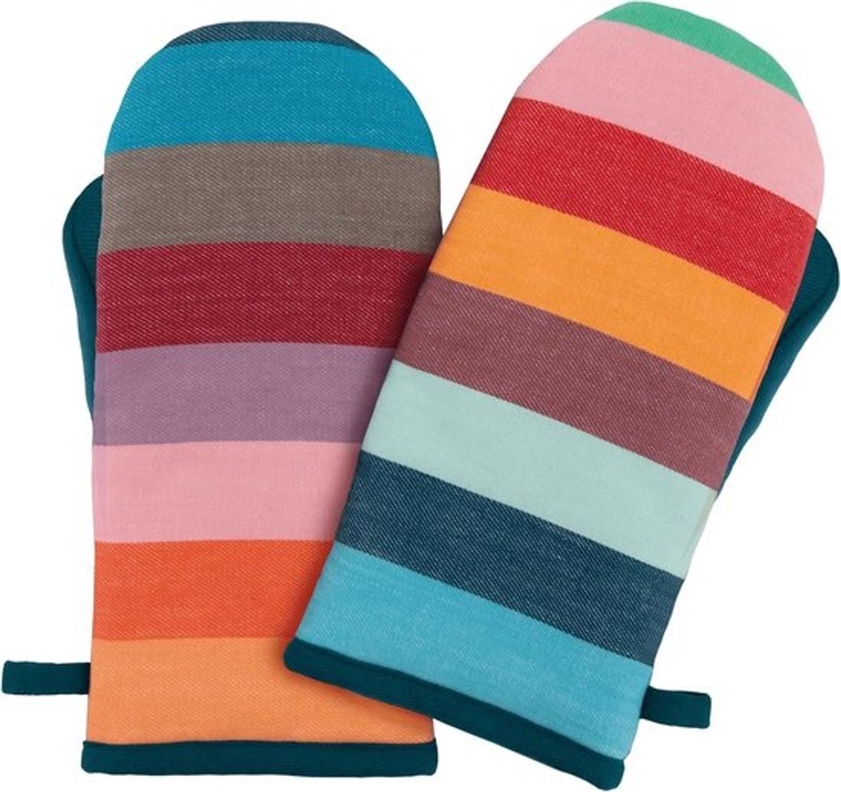 SnelShoppen - Ovenhandschoenen Set van 2 - Kleurrijke, Hittebestendige Pothouders - Comfortabele Keukenhandschoenen voor Veilig Koken en Bakken - Idea