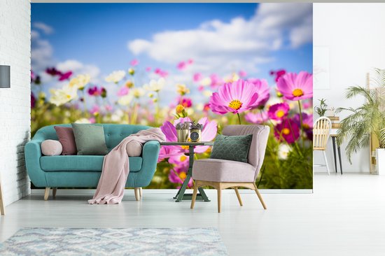 Papier peint - Papiers Papier peint photo - Fleurs en pleine floraison - Largeur 420 cm x hauteur 280 cm