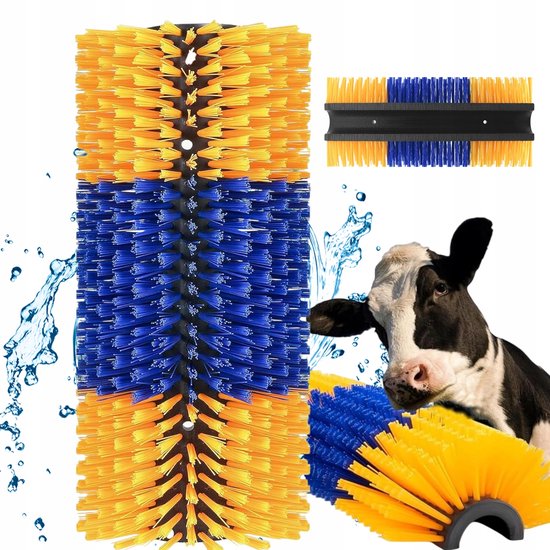 Universele Vee Krabborstels - Massage Borstel - Robuuste Constructie -Dierenverzorging Rug - Comfort Verbeteren -voor Paarden Koeien Schapen Universele Vee Krabborstels - Massage Borstel - Robuuste Constructie -Dierenverzorging Rug - Comfort Verbeteren -voor Paarden Koeien Schapen