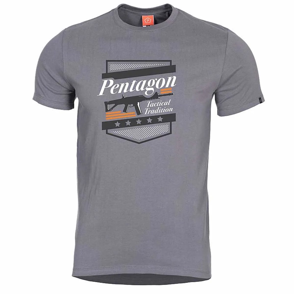 Pentagon Ageron Acr T-shirt Met Korte Mouwen Grijs XL Man