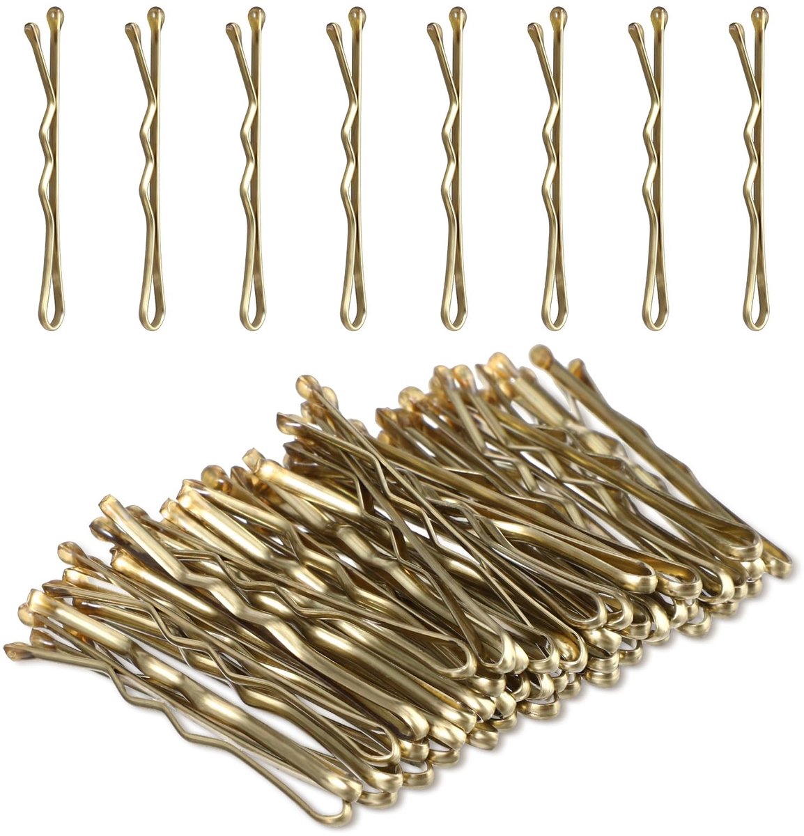 Dailygoods- Haarspelden 50 Stuks - Mini Bobby Pinnen - Metalen Haarspelden - Geschikt voor Alle Haartypes - 3,5 cm - Modieuze Kapsels - Bobby Pins