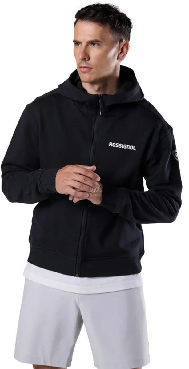 Hooded sweatshirt met rits Rossignol Logo Fzh Zwart
