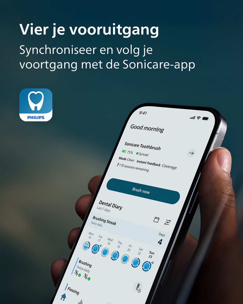 Philips Sonicare Next-Generation DiamondClean 9900 Prestige Elektrische Tandenborstel – met SenseIQ Technologie, Volledige Poetsbegeleiding en Smart Pressure Feedback, Sonic Blue HX9813/98 thumbnail 3