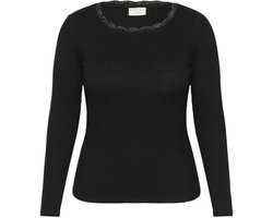 Dames-T-shirt met lange mouwen KAFFE Curve Omia