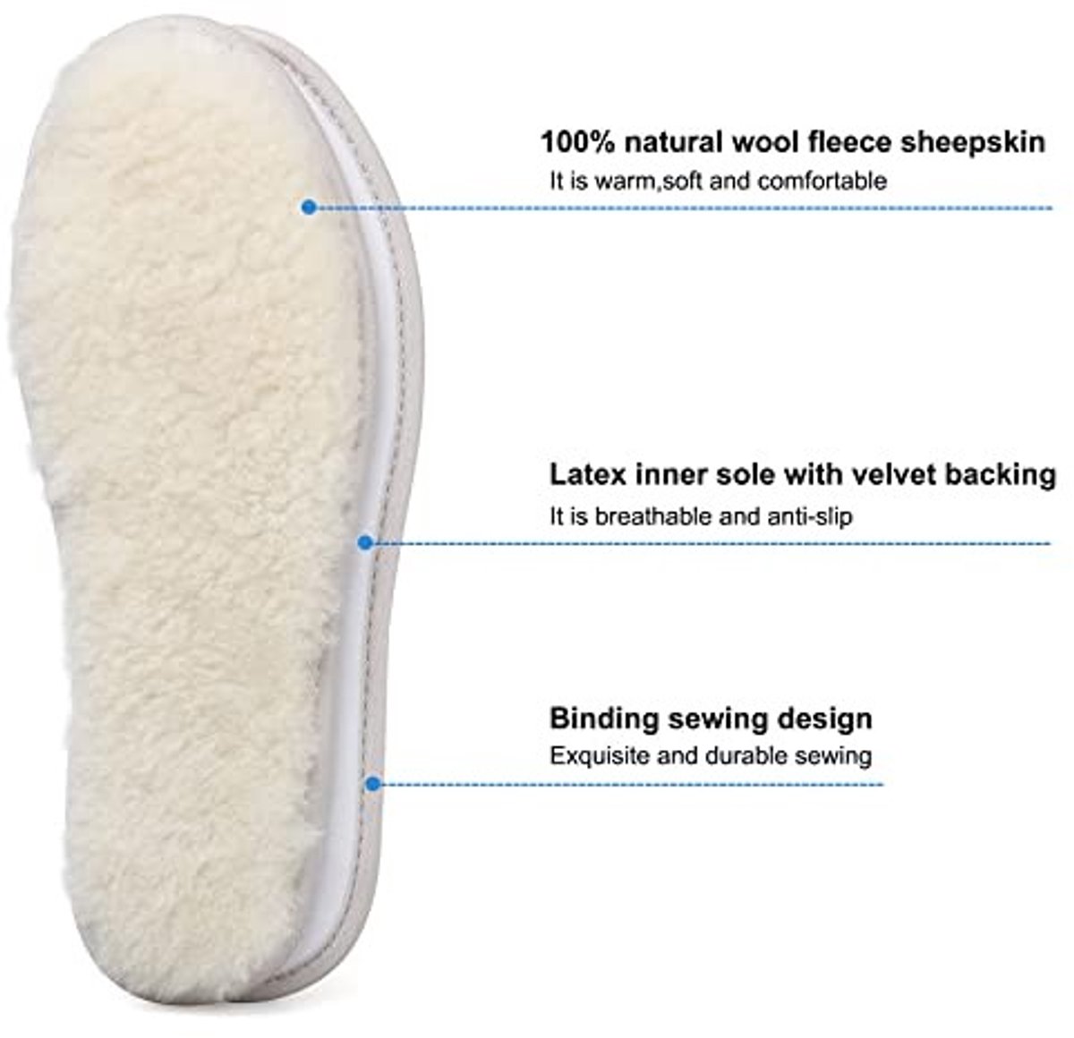Lamswollen Inlegzolen - Warm en comfortabel