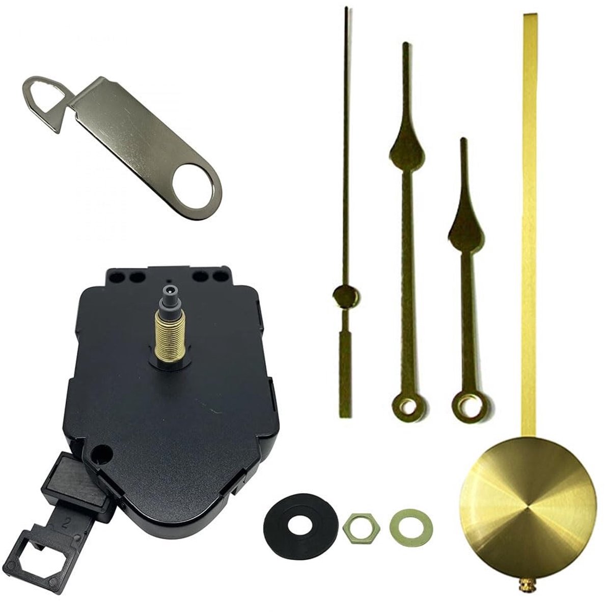 Complete Wanduurtje Kit met Kwarts Mechanisme - Gouden Wijzers