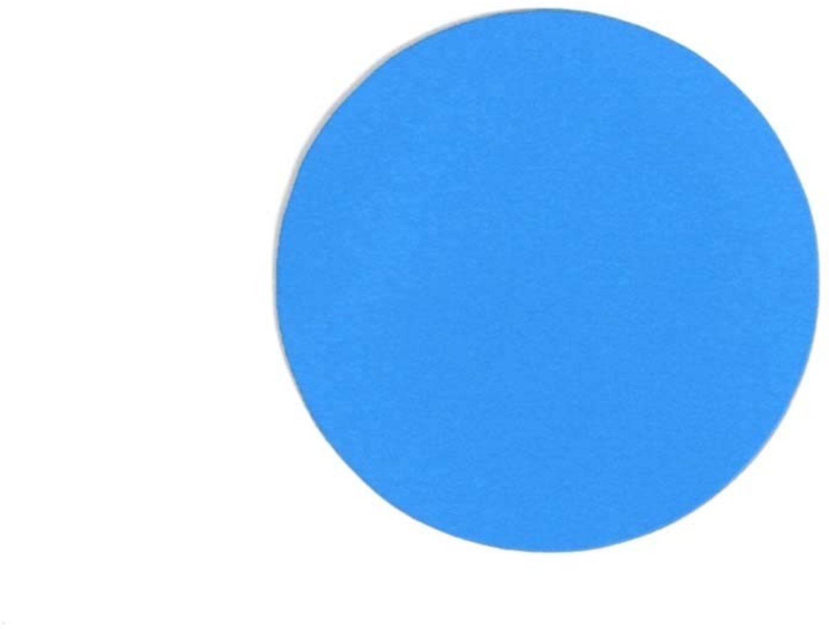 Vloersticker Stip - Blauw - 20 stuks ø 60 mm