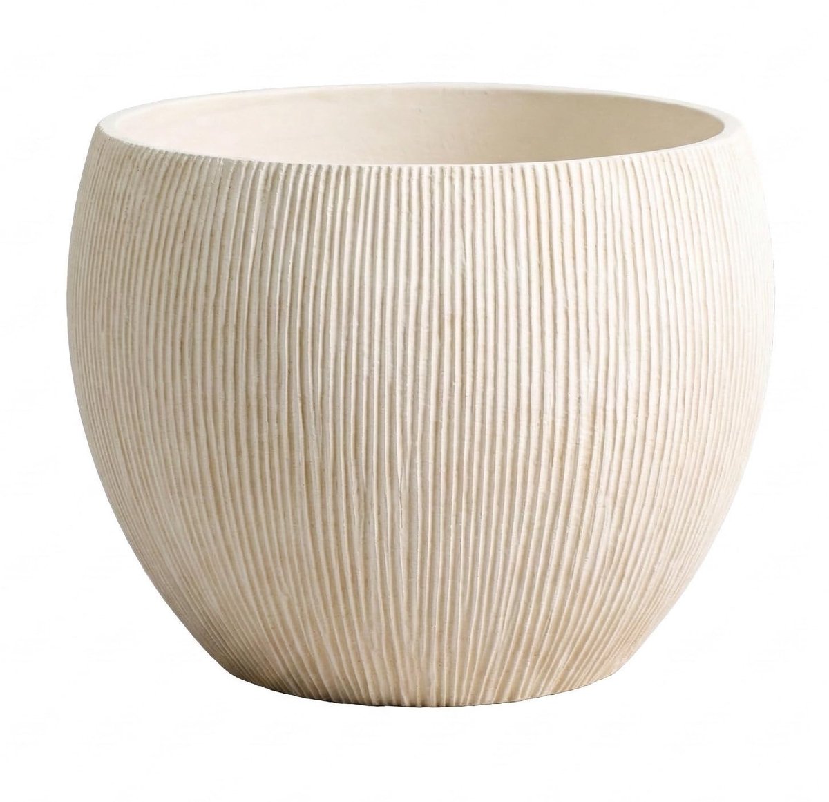 XL Plant Pot - Off White met Verweerd Patroon